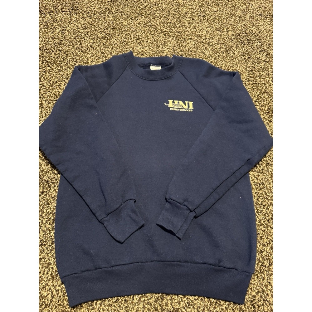VTG 80s 90s University of Northern Iowa UNI Panthers Dining Sweatshirt Medium